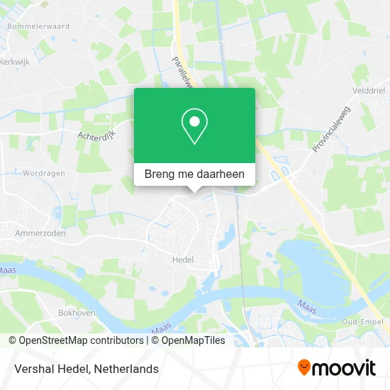 Vershal Hedel kaart