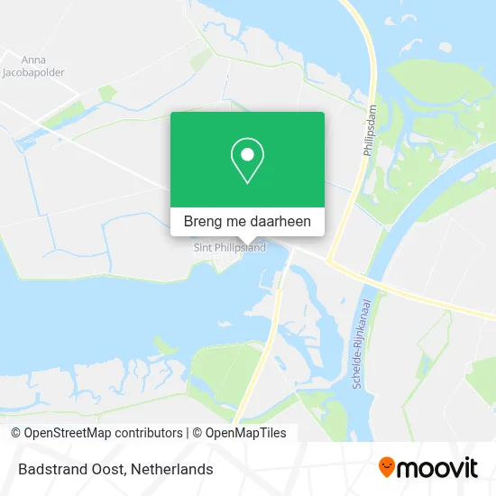 Badstrand Oost kaart