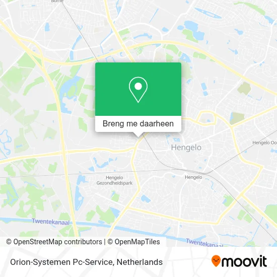 Orion-Systemen Pc-Service kaart