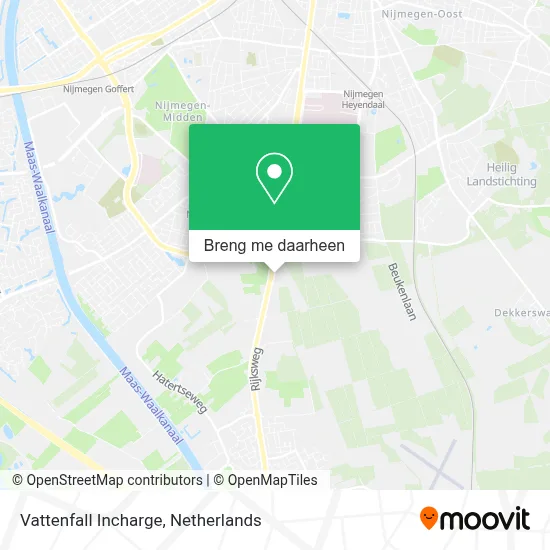 Vattenfall Incharge kaart