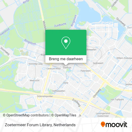 Zoetermeer Forum Library kaart