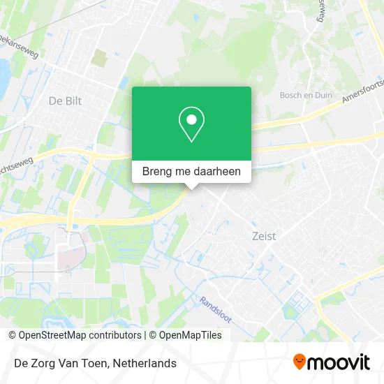 De Zorg Van Toen kaart
