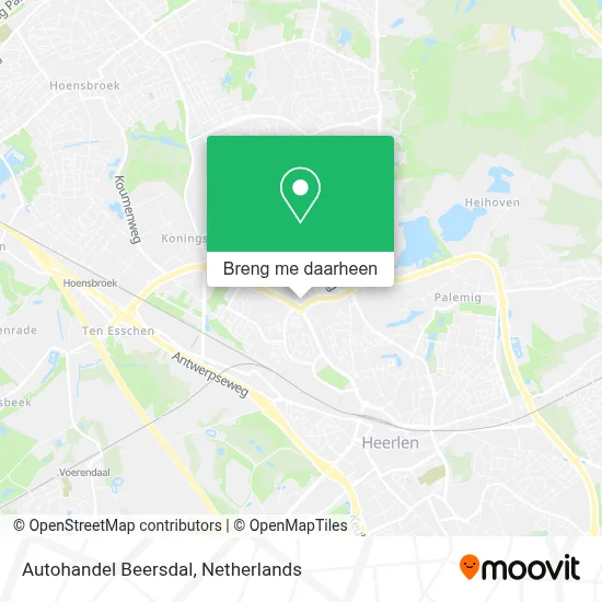 Autohandel Beersdal kaart