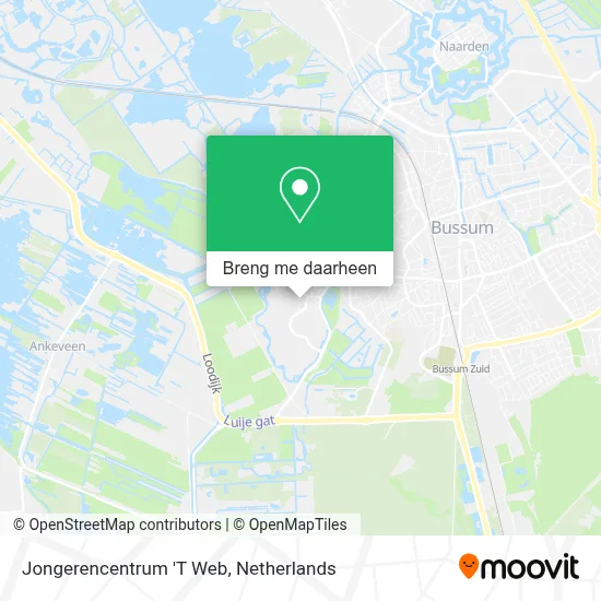 Jongerencentrum 'T Web kaart