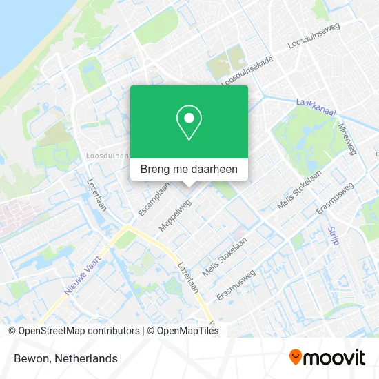Bewon kaart
