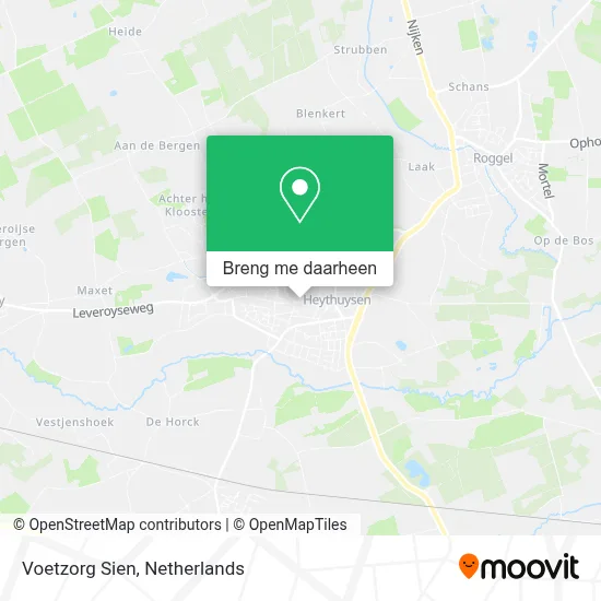 Voetzorg Sien kaart