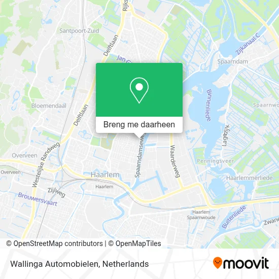 Wallinga Automobielen kaart
