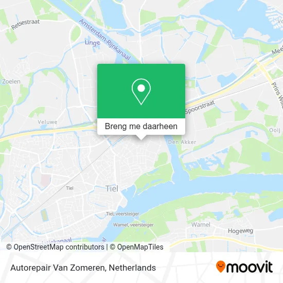 Autorepair Van Zomeren kaart