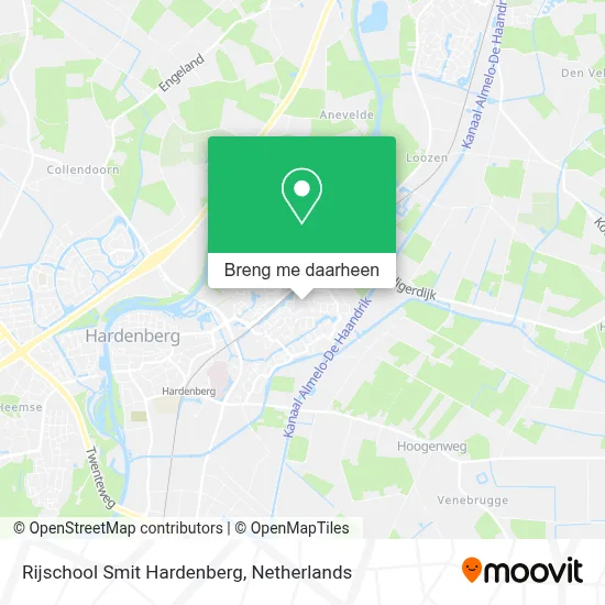 Rijschool Smit Hardenberg kaart