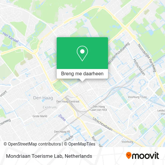 Mondriaan Toerisme Lab kaart