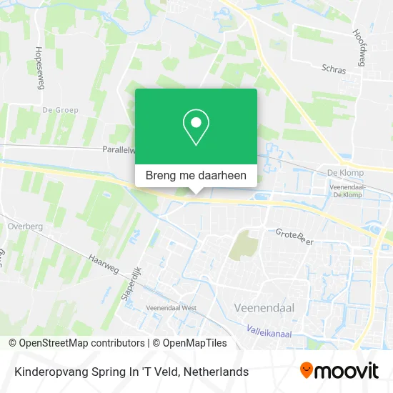 Kinderopvang Spring In 'T Veld kaart