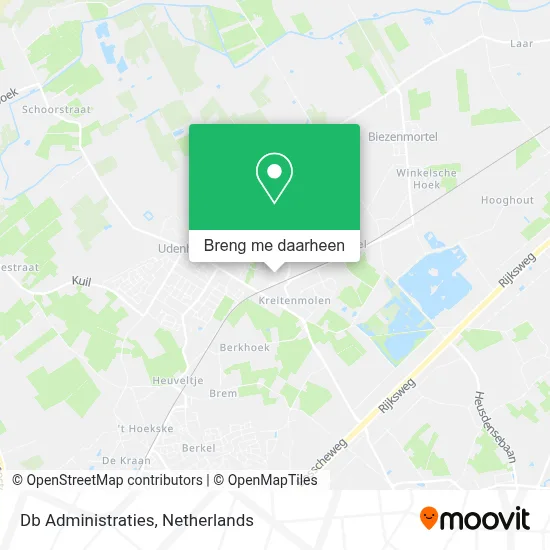Db Administraties kaart