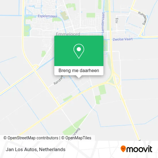 Jan Los Autos kaart