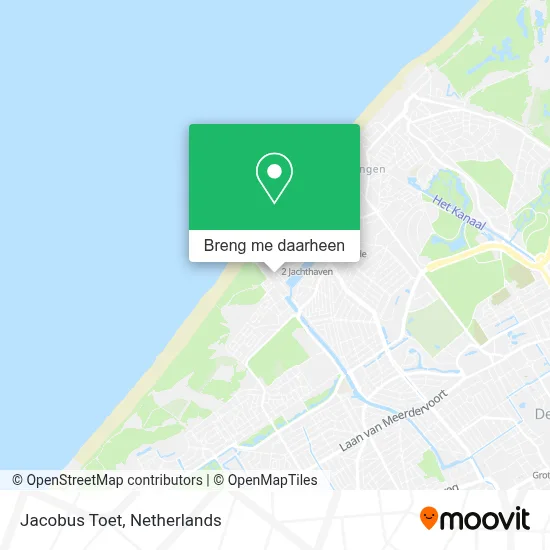 Jacobus Toet kaart