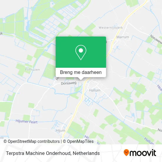 Terpstra Machine Onderhoud kaart