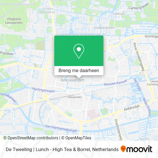 De Tweeling | Lunch - High Tea & Borrel kaart