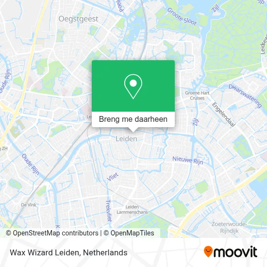 Wax Wizard Leiden kaart