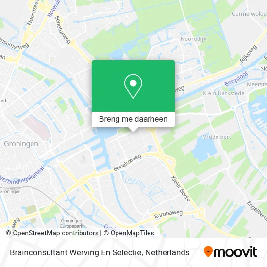 Brainconsultant Werving En Selectie kaart