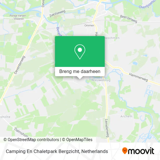 Camping En Chaletpark Bergzicht kaart