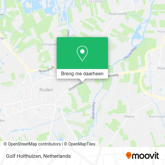 Golf Holthuizen kaart