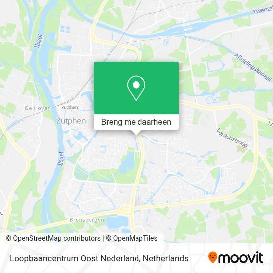 Loopbaancentrum Oost Nederland kaart