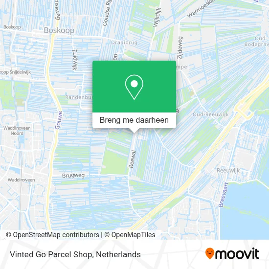 Vinted Go Parcel Shop kaart