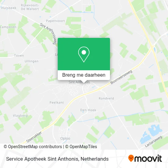Service Apotheek Sint Anthonis kaart