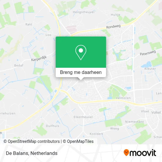 De Balans kaart