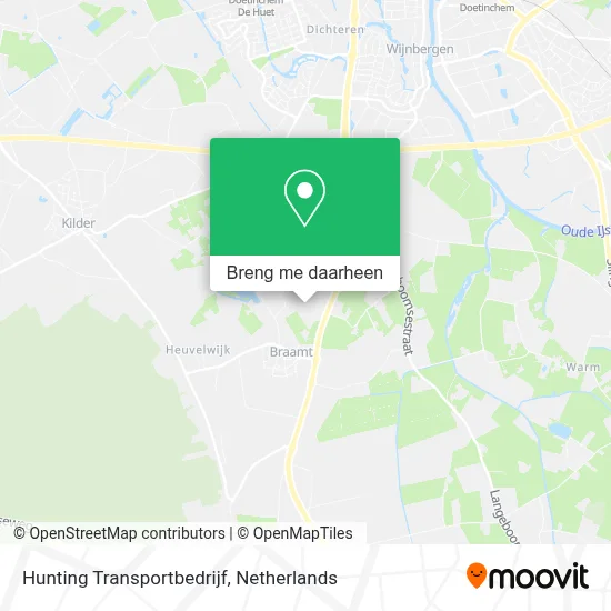 Hunting Transportbedrijf kaart