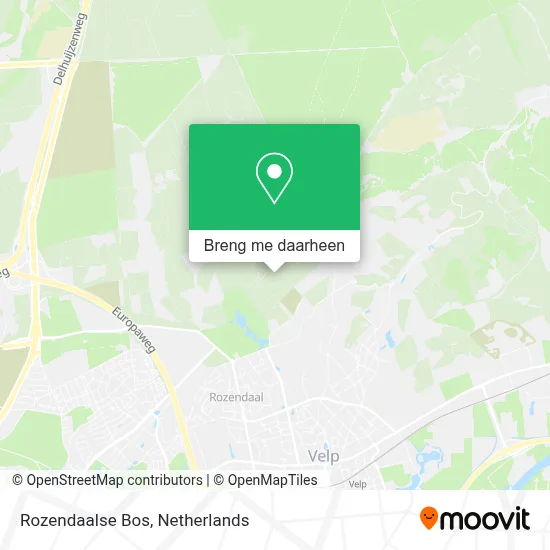 Rozendaalse Bos kaart