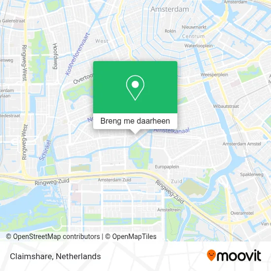 Claimshare kaart