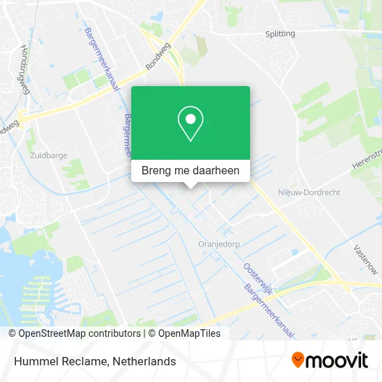 Hummel Reclame kaart