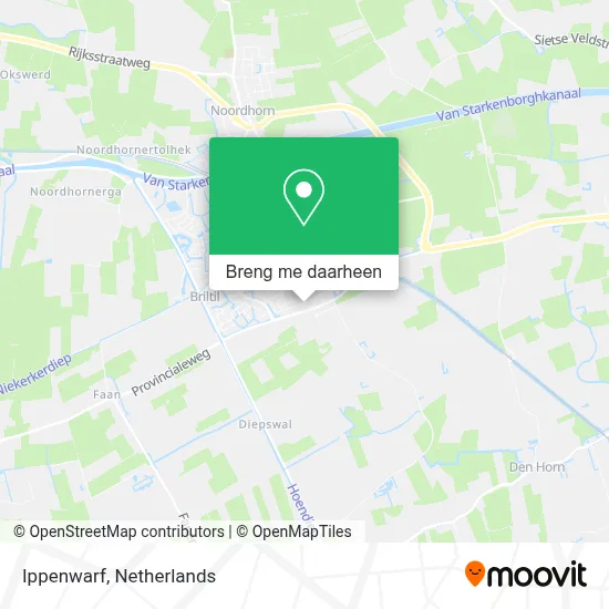 Ippenwarf kaart