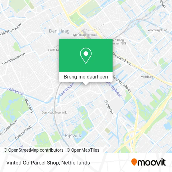 Vinted Go Parcel Shop kaart