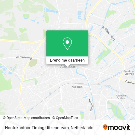 Hoofdkantoor Timing Uitzendteam kaart
