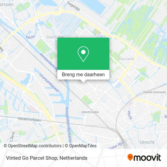 Vinted Go Parcel Shop kaart