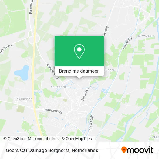 Gebrs Car Damage Berghorst kaart