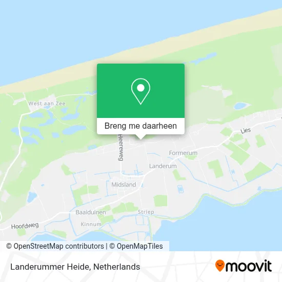 Landerummer Heide kaart