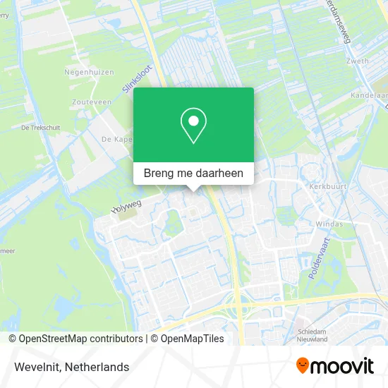 Wevelnit kaart