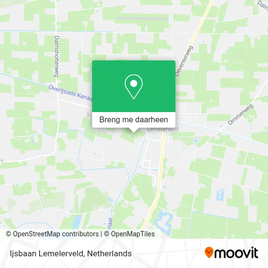 Ijsbaan Lemelerveld kaart