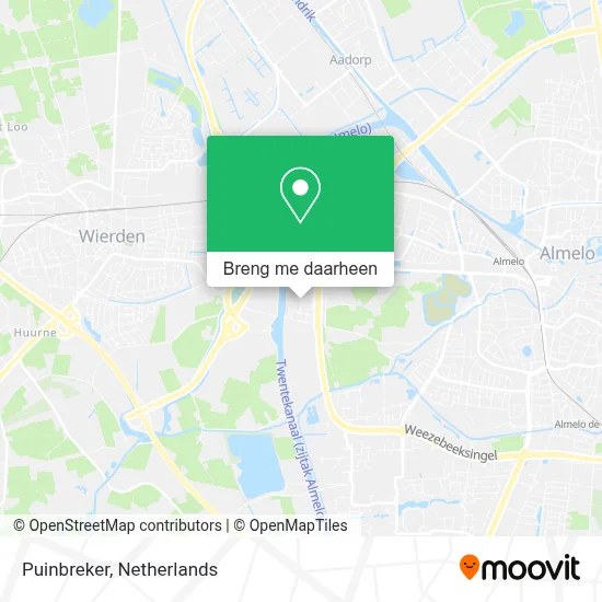 Puinbreker kaart