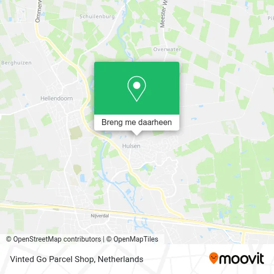 Vinted Go Parcel Shop kaart