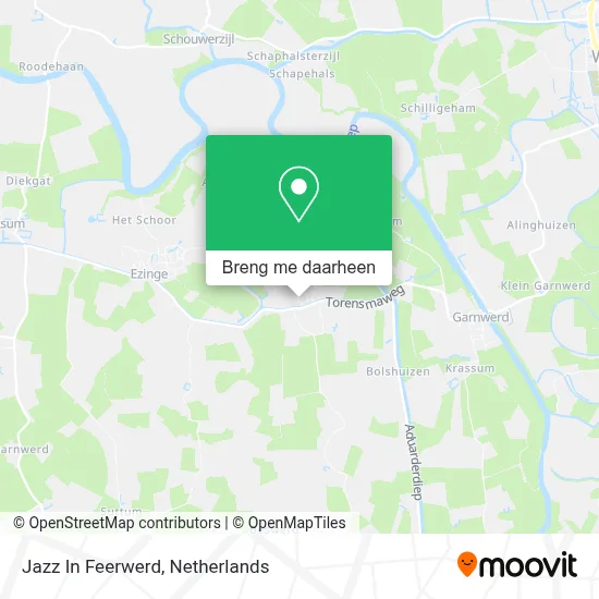 Jazz In Feerwerd kaart