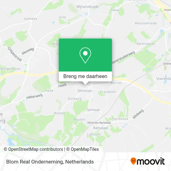 Blom Real Onderneming kaart