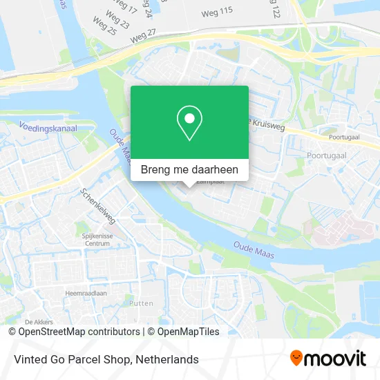 Vinted Go Parcel Shop kaart