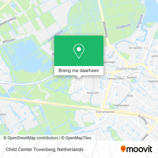 Child Center Toverberg kaart