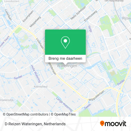 D-Reizen Wateringen kaart
