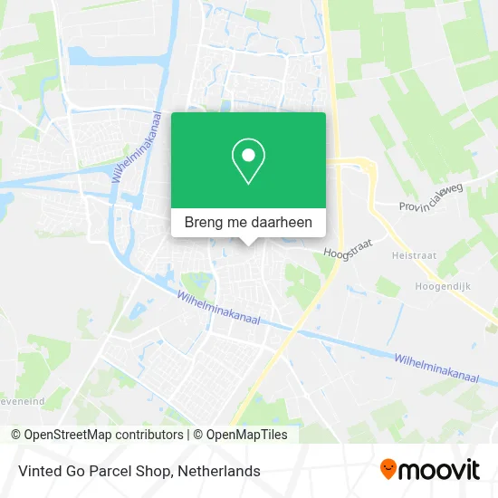 Vinted Go Parcel Shop kaart