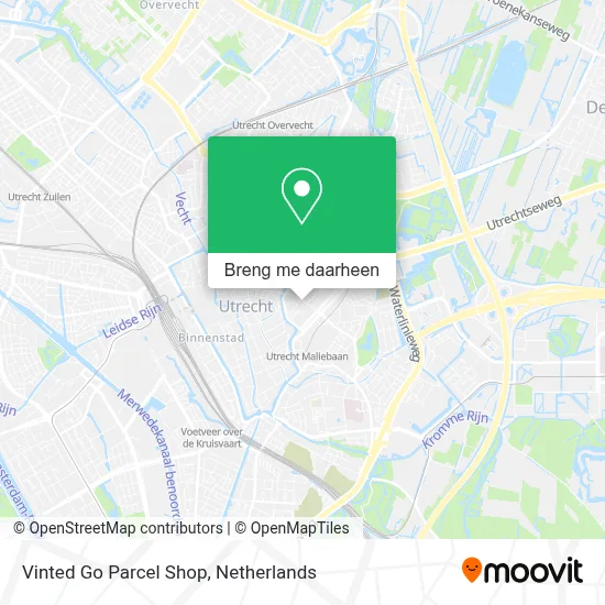 Vinted Go Parcel Shop kaart