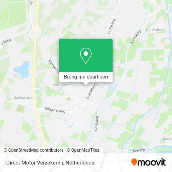 Direct Motor Verzekeren kaart